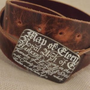 EXPRESS Genuine Leather Brown Belt w/ Buckle